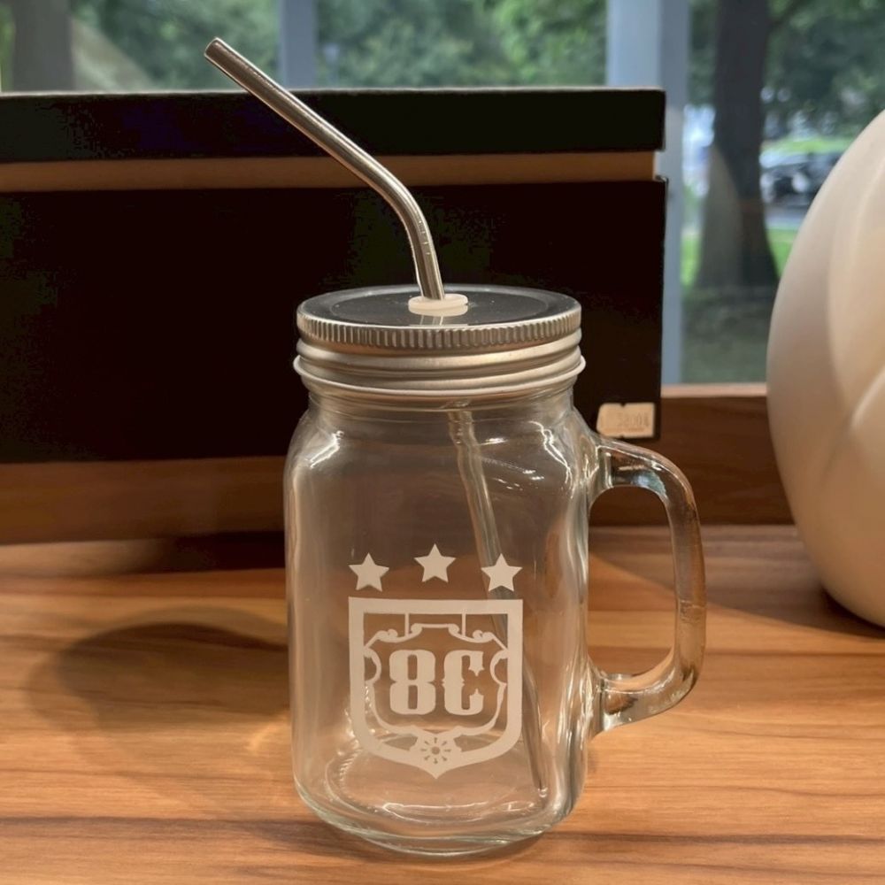 梅森杯(附不鏽鋼吸管)